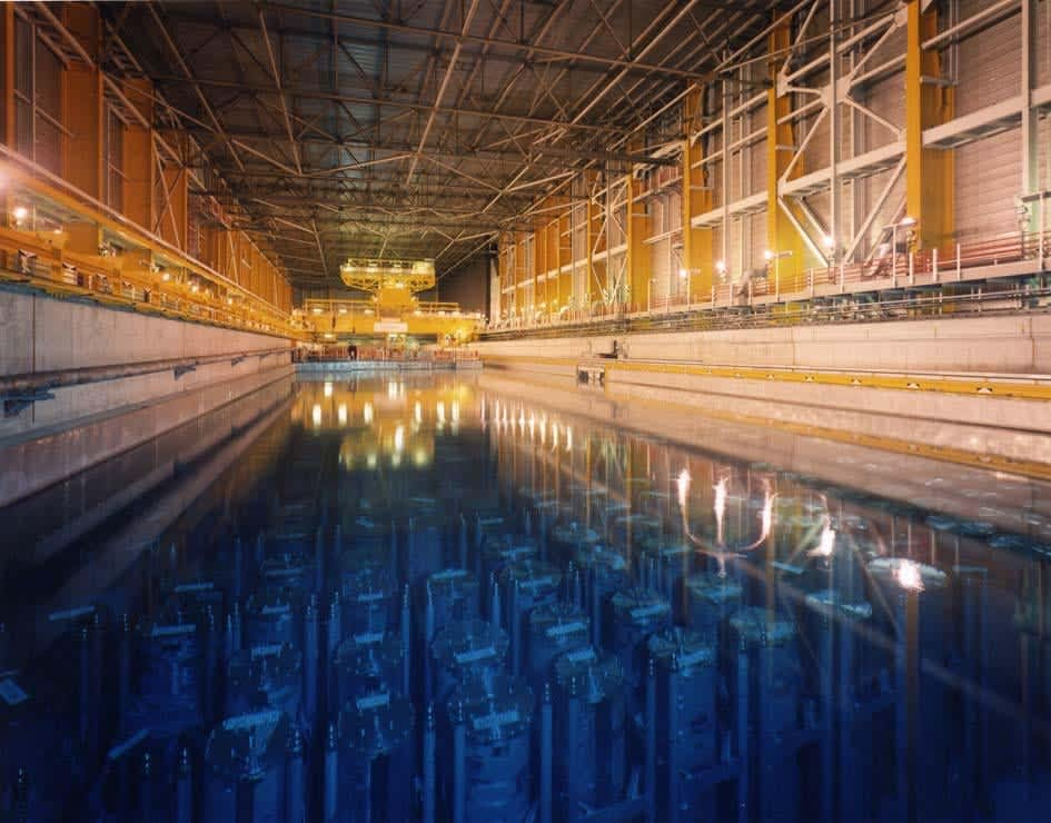 Disused radioactive sealed sources in a cooling pool at Sellafield in the UK